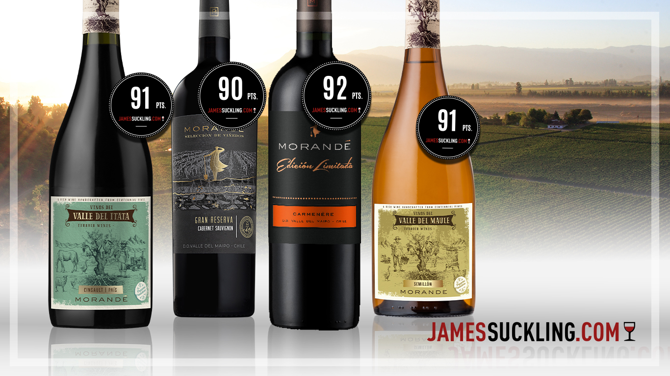 JAMES SUCKLING Y TIM ATKIN CONCEDEN GRANDES PUNTAJES A VIÑA MORANDÉ