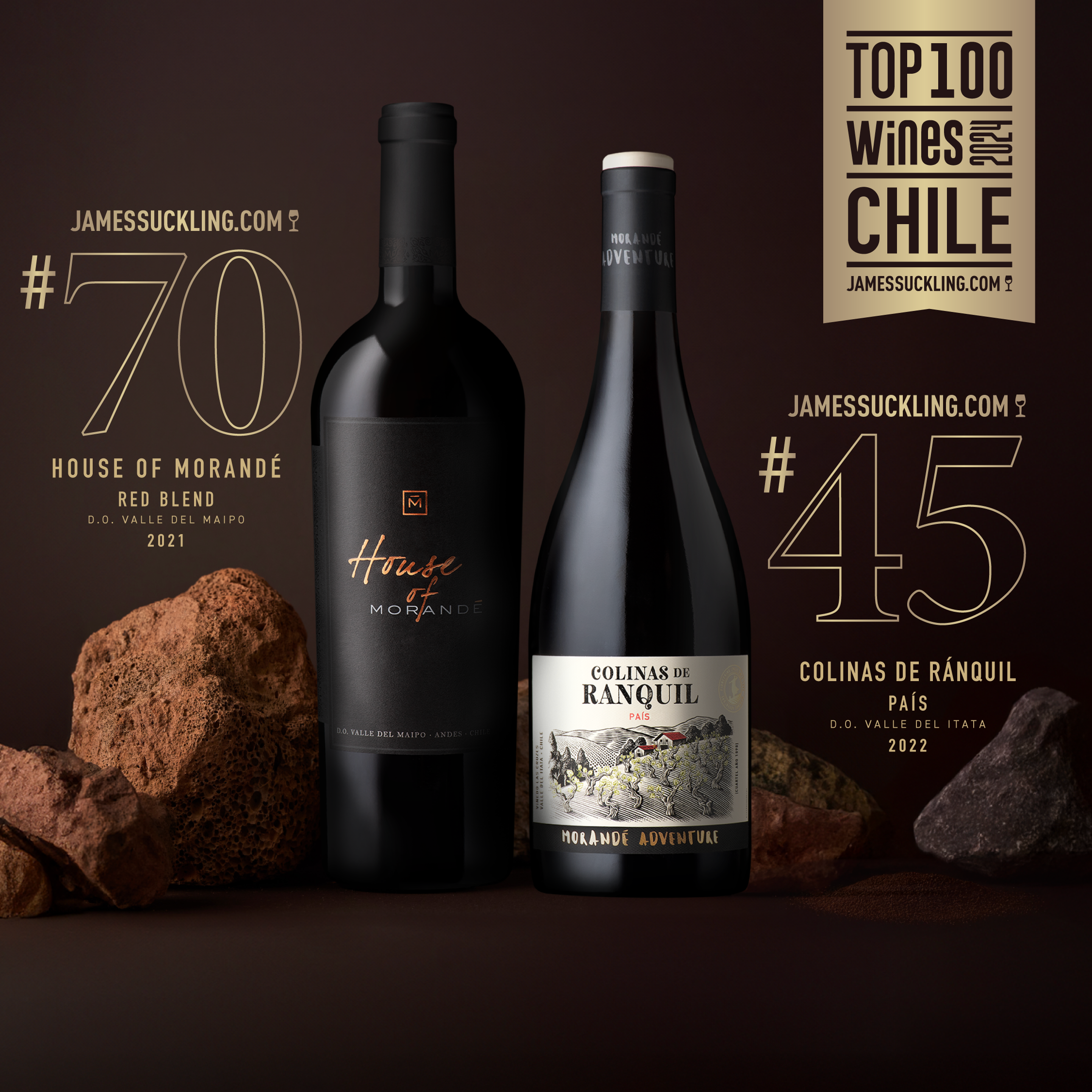 Viña Morandé se destaca en el prestigioso ranking TOP 100 de James Suckling 2024