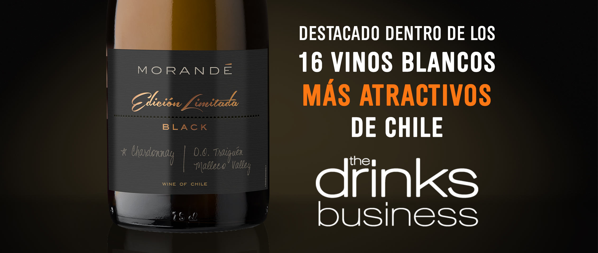 Morandé Edición Limitada Chardonnay es destacado dentro de los 16 vinos blancos más atractivos de Chile